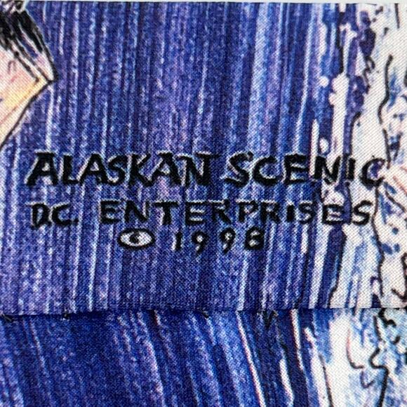 90s Alaskan Scenic neck tie Dem Crazy 1990s vintage - Picture 3 of 8